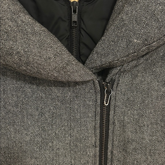 Soia & Kyo Wool & Down Charcoal Puffer Coat, size M - Picture 15 of 16